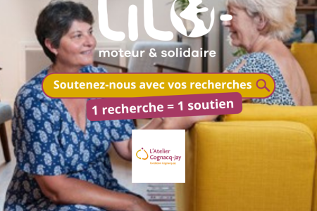 Affiche Lilo - soutenez nous avec vos recherches internet